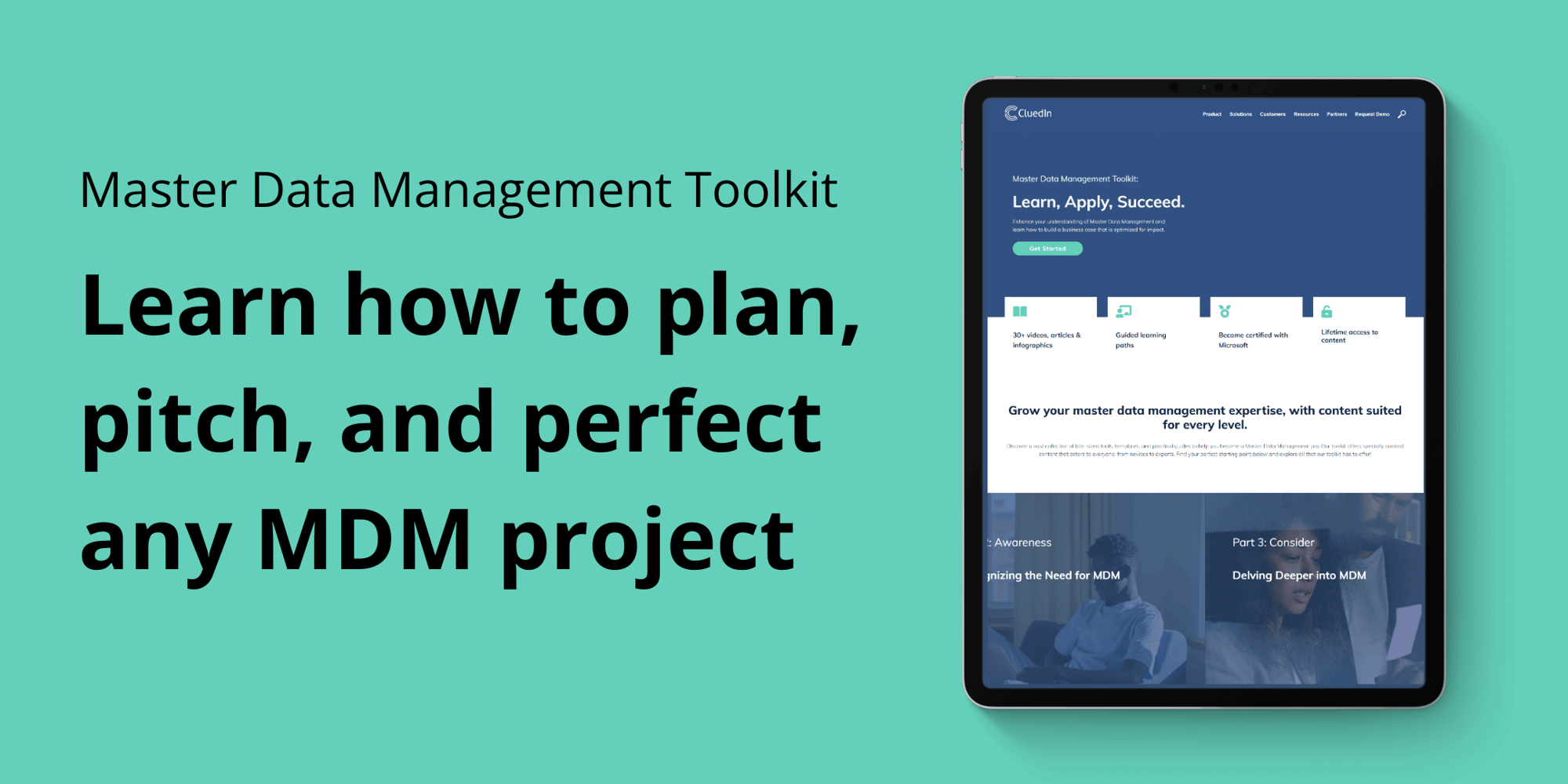 CluedIn MDM Toolkit - learn how to pitch, plan and perfect any MDM project