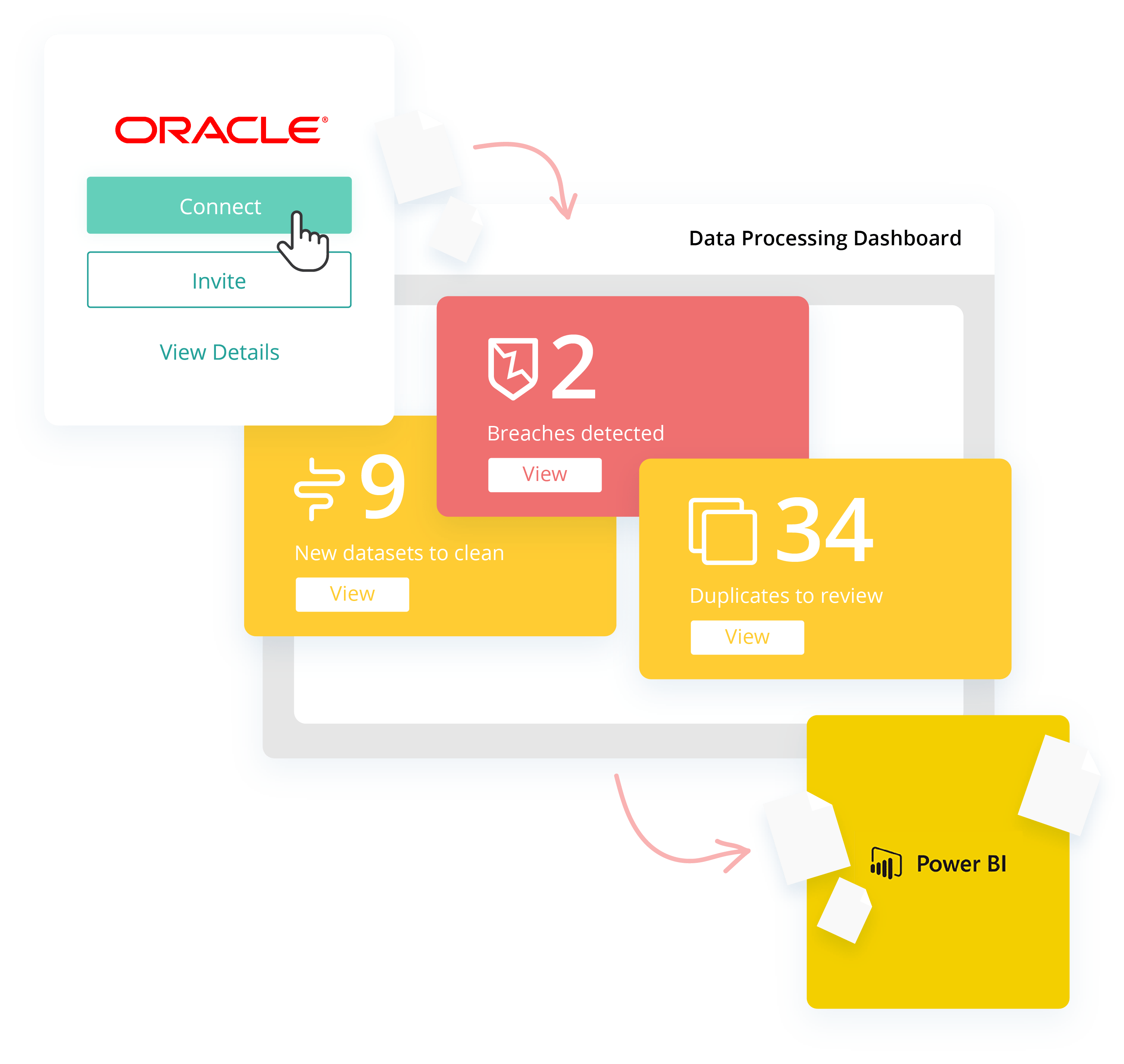 Guided data management experience