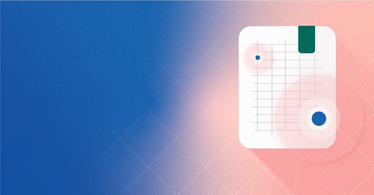 activated excel icon with blue circular cell markers 