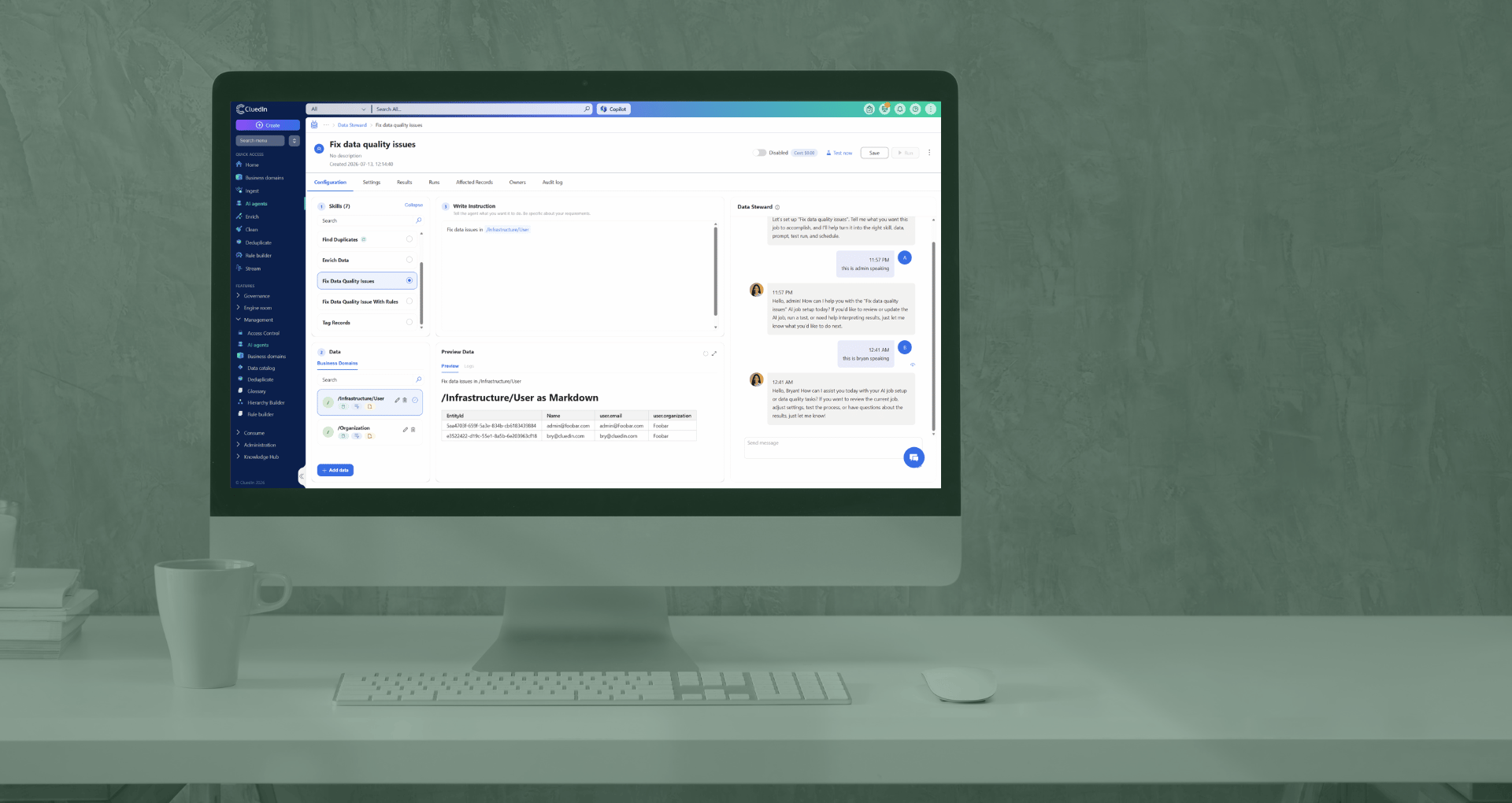Agentic Data Management - proactive AI Agents, intelligent enrichment, the Global Data Model and Topology Explorer.